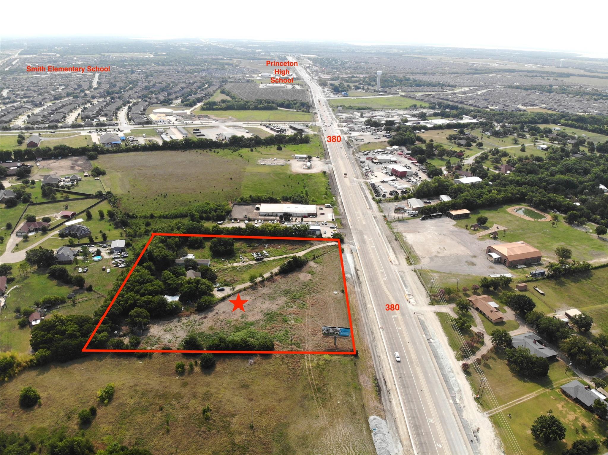Prime 4.795-Acre Development Opportunity with High-Visibility Frontage Along US Highway 380 in Princeton, Texas